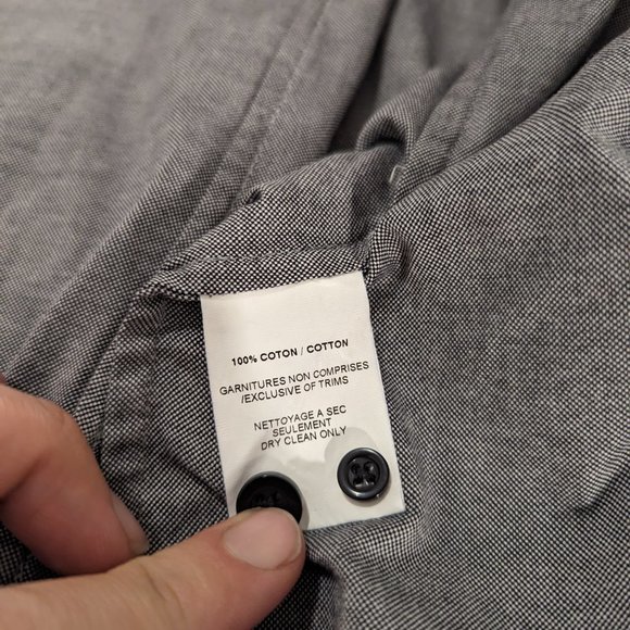 PHILIPPE DUBUC - Front pocket grey shirt - Sz 3 (M) - Picture 12 of 12